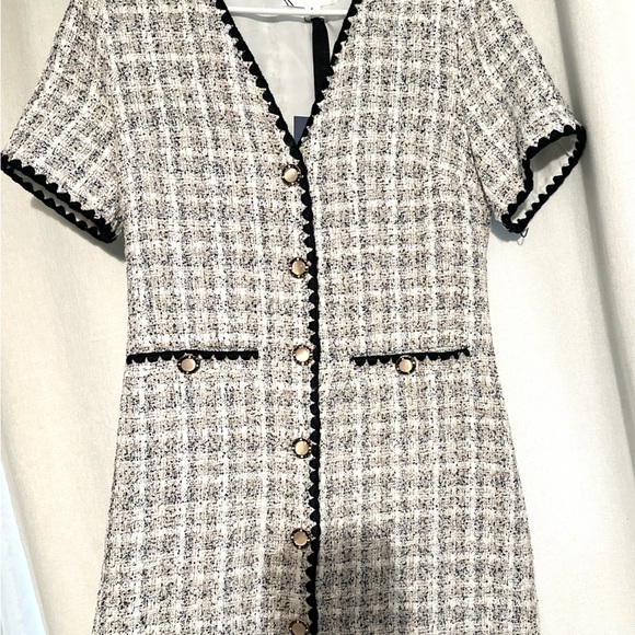 Pomander place White Tweed Josephine Dress - Picture 2 of 3